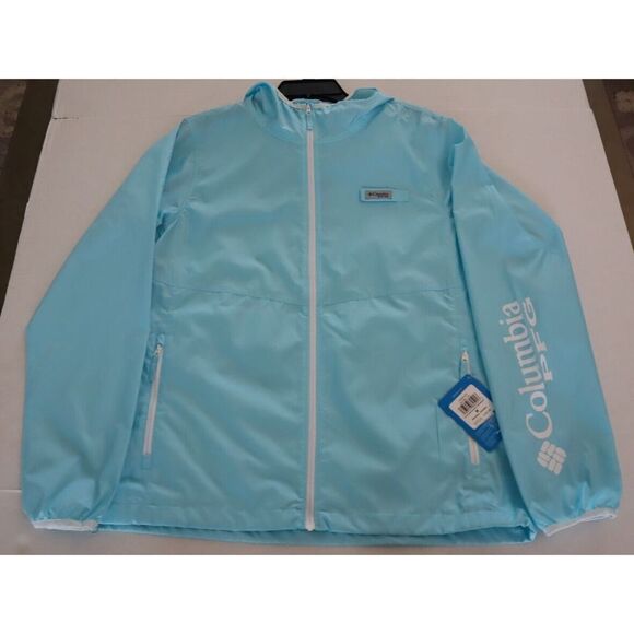 Columbia XL0380 451 Women's Sz M Blue PFG Morning View Full Zip Windbreaker $65 - Picture 9 of 9